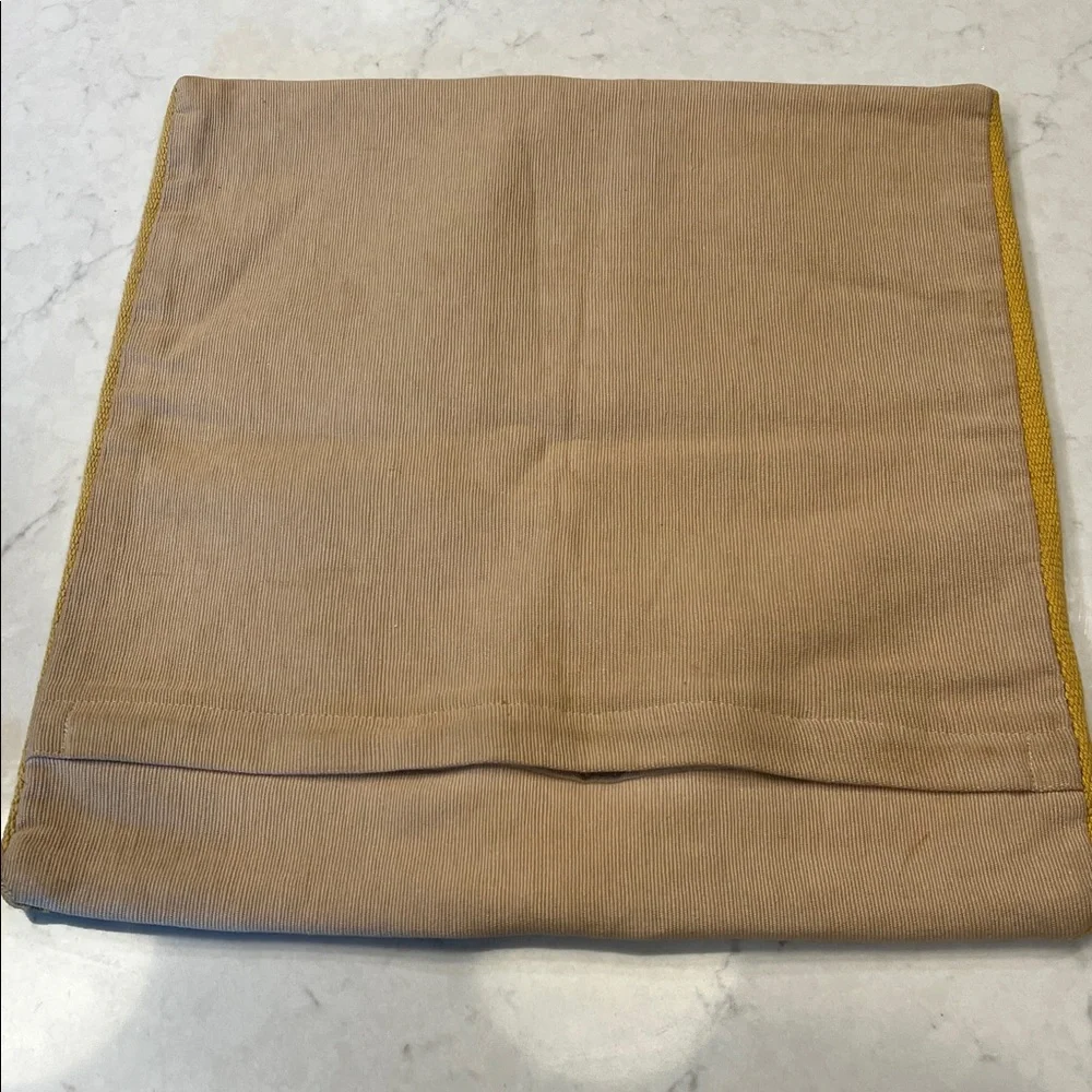 Pottery Barn Tan Textured Fabric Pillow‎ cover bundle